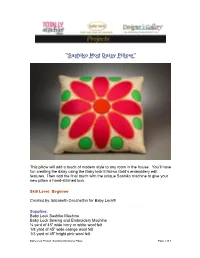Sashiko Mod Daisy Pillow”