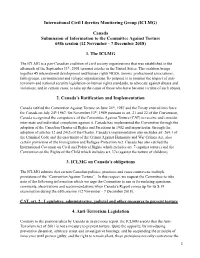 ICLMG Submission to the CAT 2018