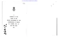Summary of the Work of the Prisons Department by the Commissioner of Prisons T.G. Garner, C.B.E., J.P. for the Year