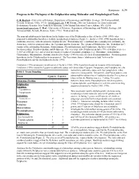Symposia S-29 Progress in the Phylogeny of the Delphacidae Using Molecular and Morphological Tools