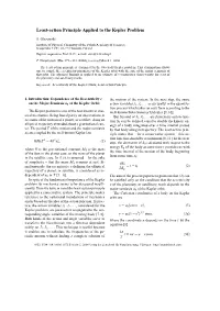 Least-Action Principle Applied to the Kepler Problem