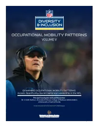 Occupational Mobility Patterns Volume V