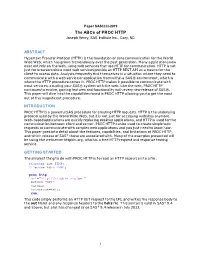The Abcs of PROC HTTP, Joseph Henry