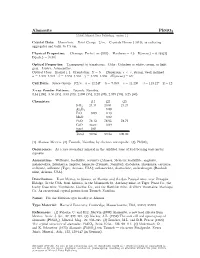 Alamosite Pbsio3 C 2001 Mineral Data Publishing, Version 1.2 ° Crystal Data: Monoclinic