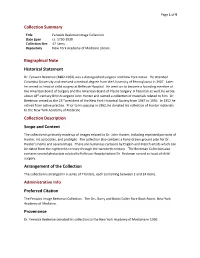Collection Summary Biographical Note Historical Statement