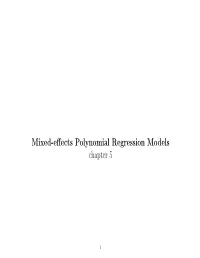 Mixed-Effects Polynomial Regression Models Chapter 5