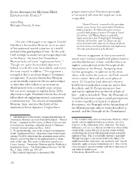 Andrew Wong Washington University, St. Louis the Aim of This Paper Is to Support Donald Davidson's Anomalous Monism1 As An