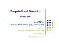 Computational Genomics