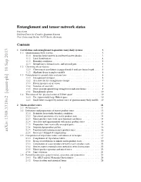 Entanglement and Tensor Network States Jens Eisert Dahlem Center for Complex Quantum Systems Freie Universitat¨ Berlin, 14195 Berlin, Germany