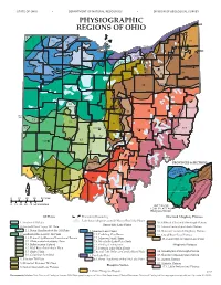 Physiographic Regions of Ohio: Ohio Department of Natural Resources, Division of Geo Logical Survey, Page-Size Map with Text, 2 P., Scale 1:2,100,00