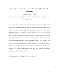 1 First-Principles Thermal Equation of State and Thermoelasticity for Hcp Fe