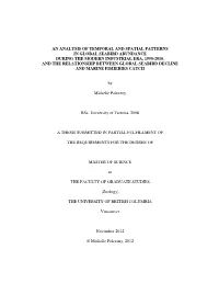 An Analysis of Temporal and Spatial