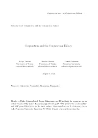Conjunction and the Conjunction Fallacy 1