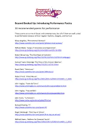 20 Classic Poems for Performance