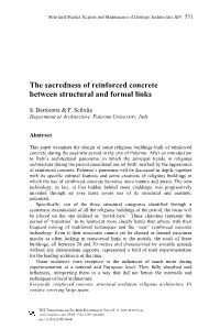 The Sacredness of Reinforced Concrete Between Structural and Formal Links