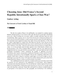 Choosing June: Did France's Second Republic Intentionally Spark a Class War?