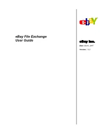 Ebay File Exchange User Guide Ebay Inc