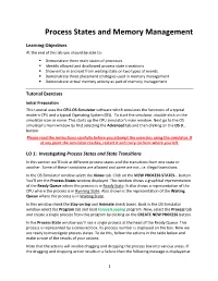 Process States and Memory Management
