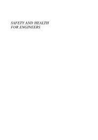 Safety and Health for Engineers Second Edition Safety and Health for Engineers