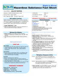 1767 Date: September 1999 Revision: August 2008 DOT Number: UN 1829