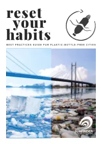 BEST PRACTICES GUIDE for PLASTIC-BOTTLE-FREE CITIES We Can't Solve Problems by Using the Same Kind of Thinking We Used When We Created Them