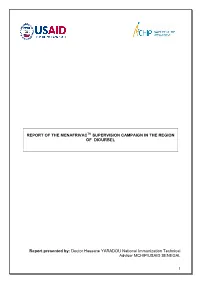 1 Report of the Menafrivac Supervision Campaign in The