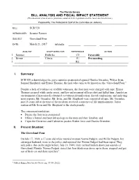 Bill Analysis and Fiscal Impact Statement