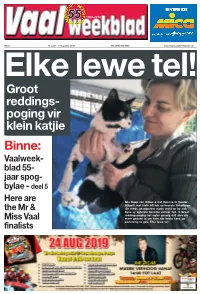 Binne: Vaalweek- Blad 55- Jaar Spog- Bylae - Deel 5