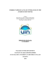 Indirect Speech Acts of Utterances in the Intervention Movie