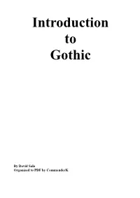 Introduction to Gothic