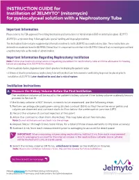 (Mitomycin) for Pyelocalyceal Solution with a Nephrostomy Tube
