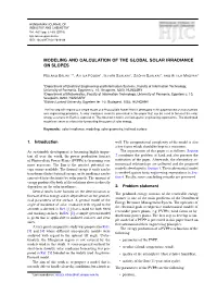 Modeling and Calculation of the Global Solar Irradiance on Slopes