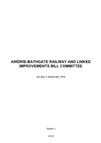 Airdrie-Bathgate Railway and Linked Improvements Bill Committee
