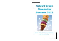 Calvert Green Newsletter Summer 2012