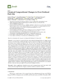 Chemical Compositional Changes in Over-Oxidized Fish Oils