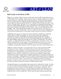 Eiji Toyoda on the Roots of TPS