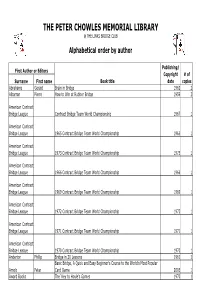 Library Data Base