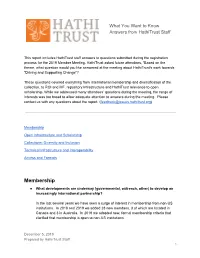 Membership and Diversification of the Collection, to ROI and IIIF, Repository Infrastructure and Hathitrust Relevance to Open Scholarship