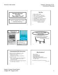 Narrative Structure Handout