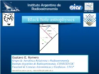Romero Introduction to Black Hole Astrophysics