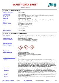 SAFETY DATA SHEET Carbonyl Sulfide