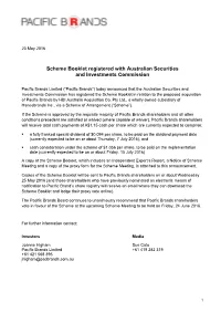 Scheme Booklet Registered with Australian Securities and Investments Commission