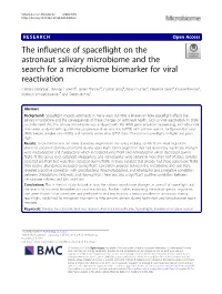 The Influence of Spaceflight on the Astronaut Salivary Microbiome And