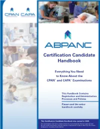 Certification Candidate Handbook