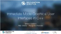 Immediate Mode Graphical User Interfaces in C++