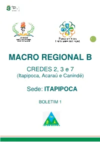Macro Regional B Itapipoca