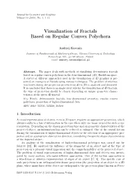 Visualization of Fractals Based on Regular Convex Polychora