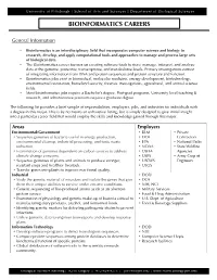Bioinformatics Careers