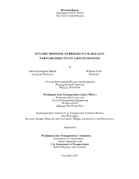 Dynamic Response of Bridges to Near-Fault Forward Directivity Ground