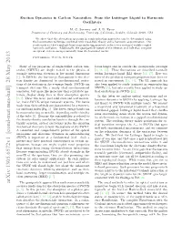 Exciton Dynamics in Carbon Nanotubes: from the Luttinger Liquid to Harmonic Oscillators
